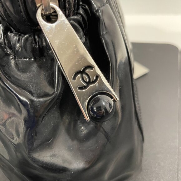 Chanel Matelasse Coco Mark Tote Bac Enamel Black CC (51177) - Picture 3 of 15